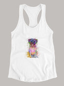 Colorful Pug Splash Art T-shirt -Fab Funky Designs