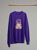 Colorful Pug Splash Art Sweatshirt -Fab Funky Designs