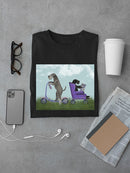 Schnauzer Scooter T-shirt -Fab Funky Designs