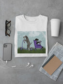 Schnauzer Scooter T-shirt -Fab Funky Designs