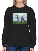 Schnauzer Scooter Sweatshirt -Fab Funky Designs