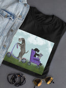 Schnauzer Scooter T-shirt -Fab Funky Designs