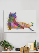 Cat Rainbow Splash 10 Wall Art -Fab Funky Designs