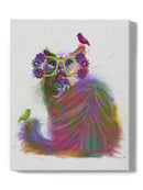 Cat Rainbow Splash 9 Wall Art -Fab Funky Designs