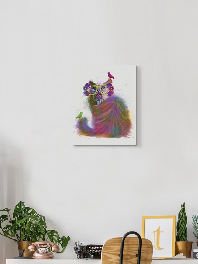 Cat Rainbow Splash 9 Wall Art -Fab Funky Designs