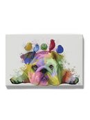 English Bulldog W Birds Wall Art -Fab Funky Designs