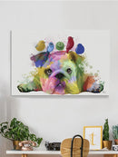 English Bulldog W Birds Wall Art -Fab Funky Designs