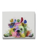 English Bulldog W Birds Wall Art -Fab Funky Designs