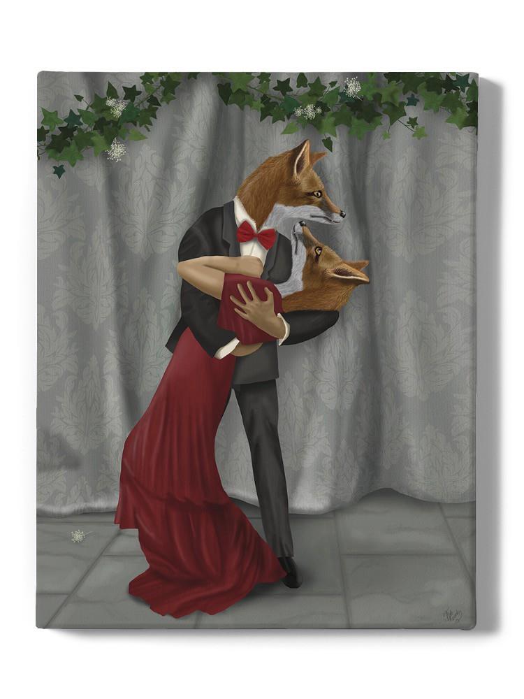Foxes Romantic Dancers Wall Art -Fab Funky Designs