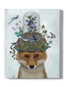 Fox With Butterfly Bell Jar Wall Art -Fab Funky Designs