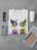 Rainbow Splash Ostriches T-shirt -Fab Funky Designs