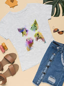 Rainbow Splash Ostriches T-shirt -Fab Funky Designs