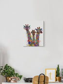 Rainbow Splash Giraffe Trio. Wall Art -Fab Funky Designs