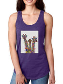 Rainbow Splash Giraffe Trio. T-shirt -Fab Funky Designs