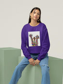 Rainbow Splash Giraffe Trio. Sweatshirt -Fab Funky Designs