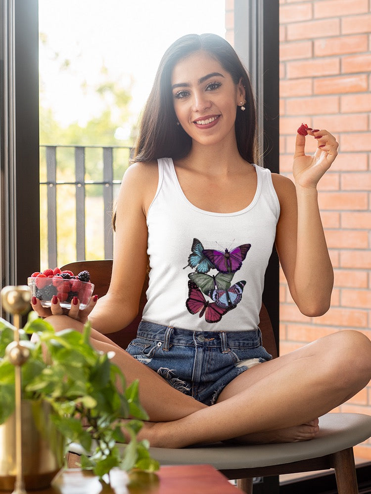 Butterflies On Paper Iii T-shirt -Fab Funky Designs