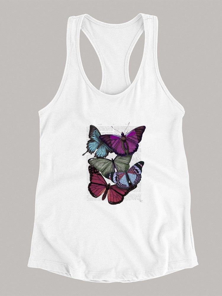 Butterflies On Paper Iii T-shirt -Fab Funky Designs