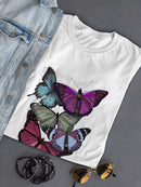 Butterflies On Paper Iii T-shirt -Fab Funky Designs
