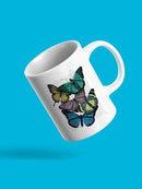 Butterflies On Paper Iv Mug -Fab Funky Designs