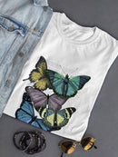 Butterflies On Paper Iv T-shirt -Fab Funky Designs