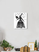 Black Rabbit Wall Art -Fab Funky Designs