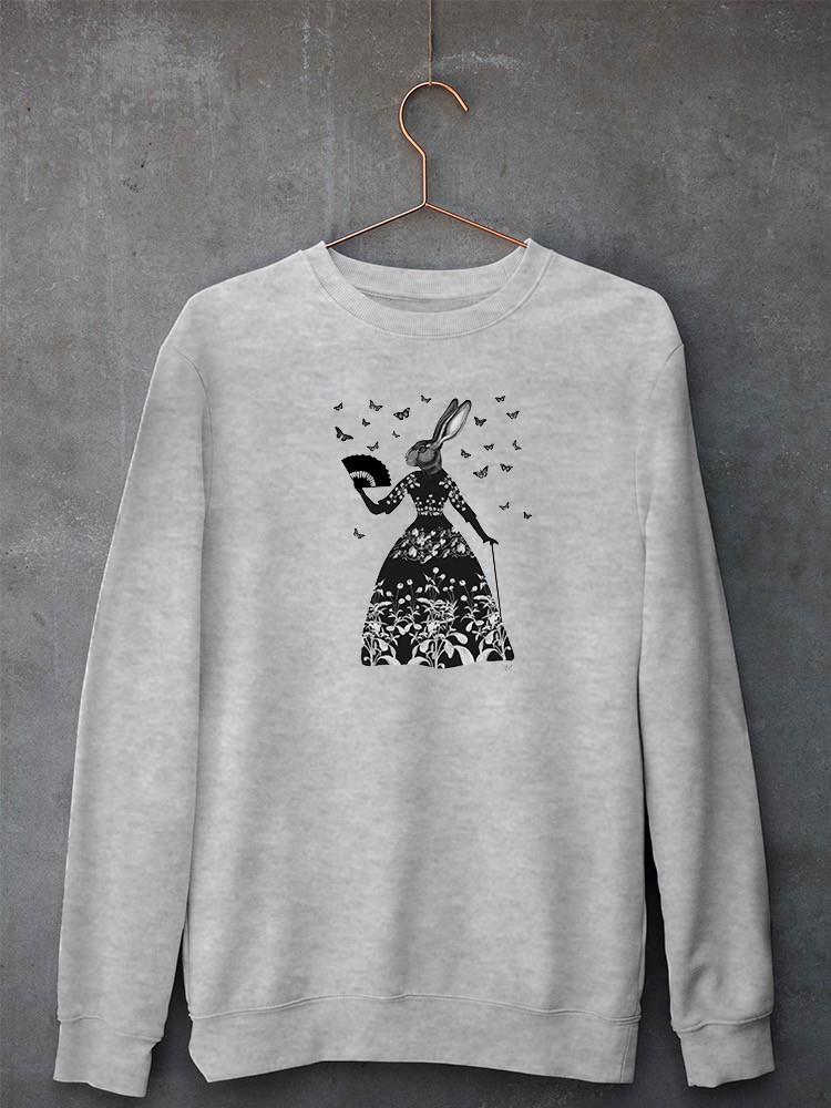 Black Rabbit Sweatshirt -Fab Funky Designs