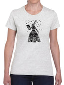 Black Rabbit. T-shirt -Fab Funky Designs