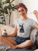 Black Rabbit. T-shirt -Fab Funky Designs
