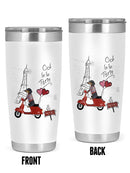 Dachshund In Paris Tumbler -Fab Funky Designs
