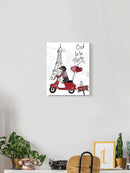 Dachshund In Paris Wall Art -Fab Funky Designs