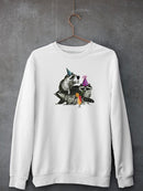 Raccoon Party Sweatshirt -Fab Funky Designs