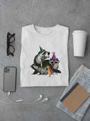 Raccoon Party. T-shirt -Fab Funky Designs
