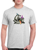 Raccoon Party. T-shirt -Fab Funky Designs