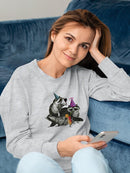 Raccoon Party Sweatshirt -Fab Funky Designs