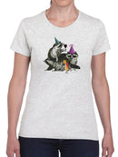 Raccoon Party. T-shirt -Fab Funky Designs
