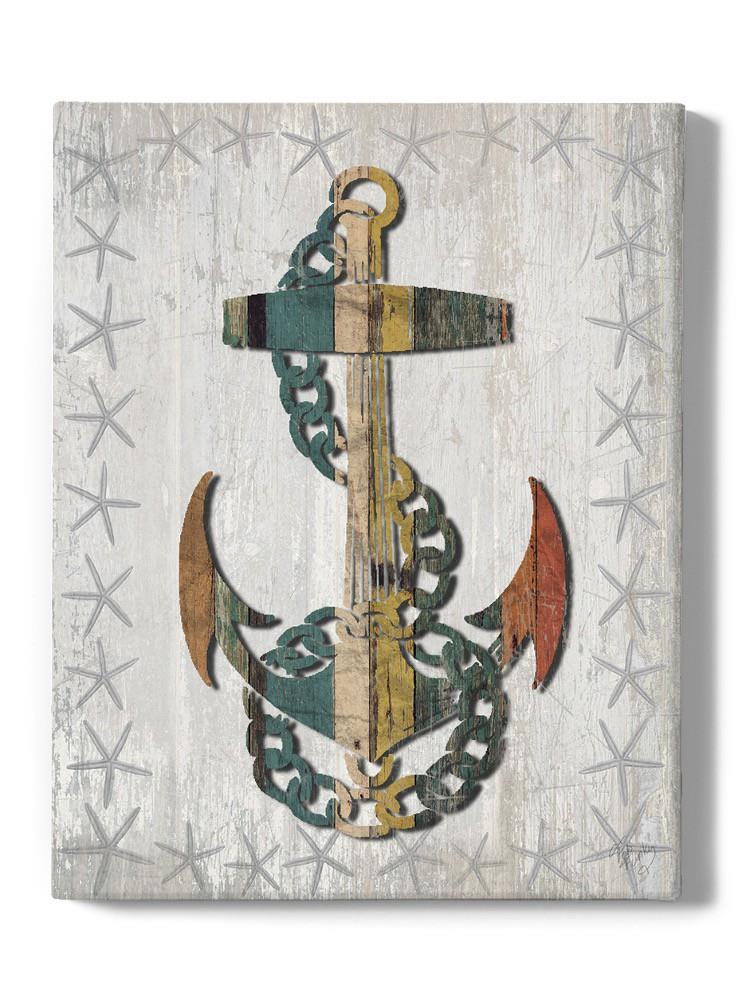 Distressed Wood Style Anchor 1 Wall Art -Fab Funky Designs