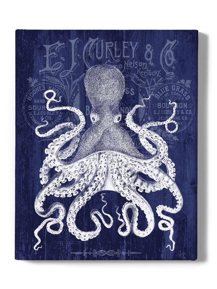 Octopus On Blue Wall Art -Fab Funky Designs