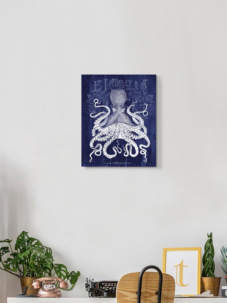 Octopus On Blue Wall Art -Fab Funky Designs