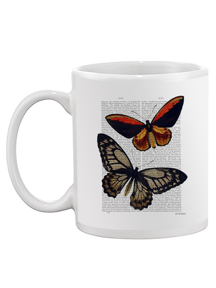 Vintage Butterflies Mug -Fab Funky Designs