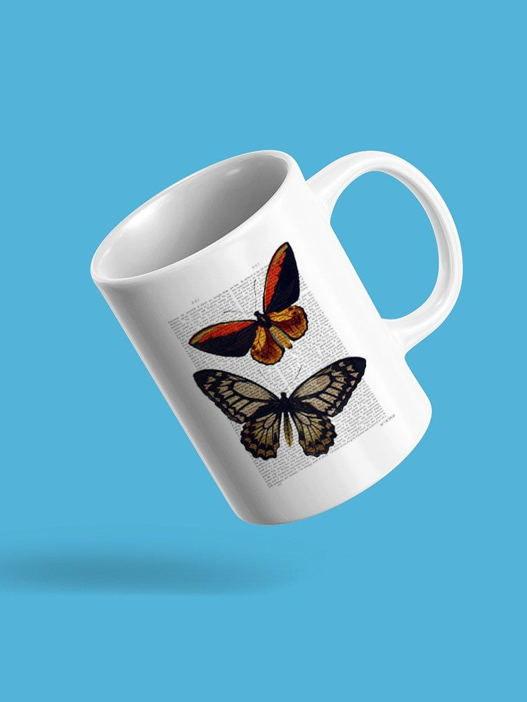 Vintage Butterflies Mug -Fab Funky Designs