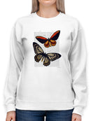 Vintage Butterflies Sweatshirt -Fab Funky Designs