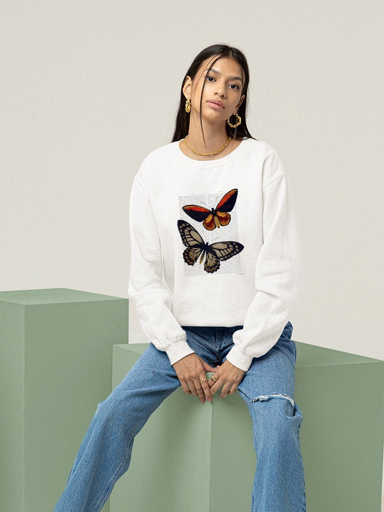 Vintage Butterflies Sweatshirt -Fab Funky Designs