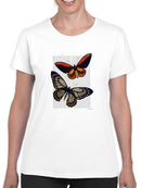 Vintage Butterflies T-shirt -Fab Funky Designs