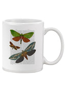 Butterflies On Paper Iii. Mug -Fab Funky Designs