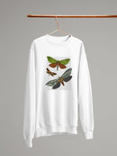 Butterflies On Paper Iii. Sweatshirt -Fab Funky Designs