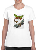 Butterflies On Paper Iii. T-shirt -Fab Funky Designs