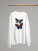 Butterflies On Paper. Sweatshirt -Fab Funky Designs