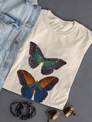 Butterflies On Paper. T-shirt -Fab Funky Designs