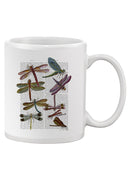 Dragonflies On Paper Mug -Fab Funky Designs