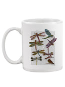 Dragonflies On Paper Mug -Fab Funky Designs